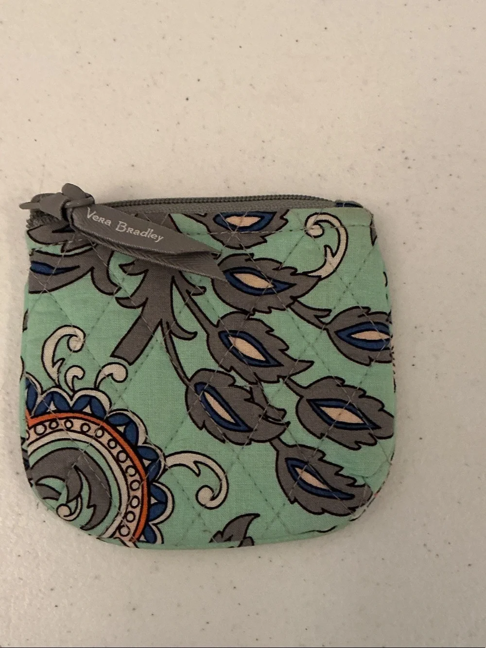 Vera Bradley Coin Purse in Retired “Fan Flowers” pattern